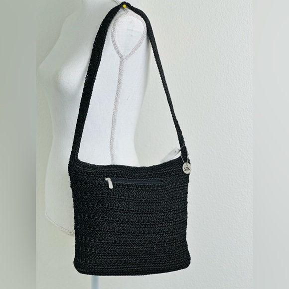 The Sak Handbags - The Sak Black Crochet Shoulder Bag